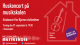 Huskoncert for Bjarnes violinelever