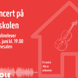 Huskoncert med Bjarnes violinelever
